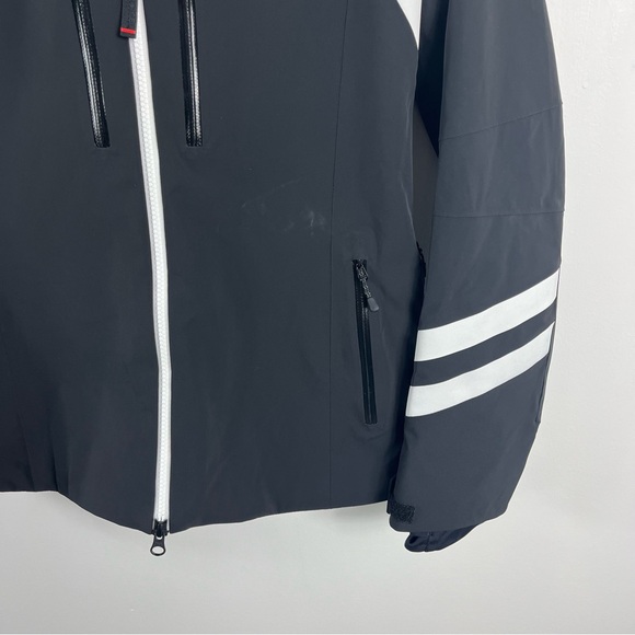Bogner Fire + Ice Dewi-T Hooded Padded Striped Ski Jacket Size 6 NWT Black - Picture 8 of 14